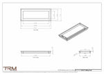 7x18.5 - Modern-Ceiling-Vent Cover-TRM Metal -  18.5x7