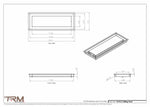 7x19.5 - Modern-Ceiling-Vent Cover-TRM Metal -  19.5x7