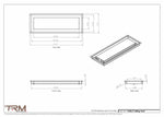 7x20.5 - Modern-Ceiling-Vent Cover-TRM Metal -  20.5x7