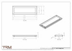 7x21.5 - Modern-Ceiling-Vent Cover-TRM Metal -  21.5x7