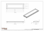 7x25.5 - Modern-Ceiling-Vent Cover-TRM Metal -  25.5x7