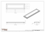 7x26.5 - Modern-Ceiling-Vent Cover-TRM Metal -  26.5x7