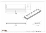 7x28.5 - Modern-Ceiling-Vent Cover-TRM Metal -  28.5x7