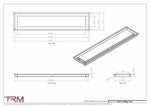 7x32.5 - Modern-Ceiling-Vent Cover-TRM Metal -  32.5x7