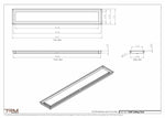 7x44-Modern Ceiling Vent Cover - TRM Metal (44x7)
