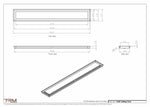7x50-Modern Ceiling Vent Cover - TRM Metal (50x7)