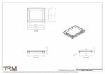 8x10.5 - Modern-Ceiling-Vent Cover-TRM Metal -  10.5x8