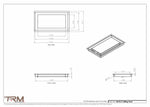 8x14.5 - Modern-Ceiling-Vent Cover-TRM Metal -  14.5x8
