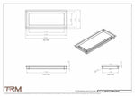 8x19.5 - Modern-Ceiling-Vent Cover-TRM Metal -  19.5x8