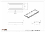 8x21.5 - Modern-Ceiling-Vent Cover-TRM Metal -  21.5x8