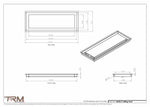 8x22.5 - Modern-Ceiling-Vent Cover-TRM Metal -  22.5x8