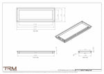 8x23.5 - Modern-Ceiling-Vent Cover-TRM Metal -  23.5x8