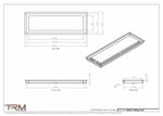 8x24.5 - Modern-Ceiling-Vent Cover-TRM Metal -  24.5x8