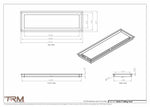 8x26.5 - Modern-Ceiling-Vent Cover-TRM Metal -  26.5x8
