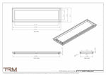 8x29.5 - Modern-Ceiling-Vent Cover-TRM Metal -  29.5x8