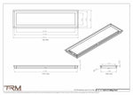 8x31.5 - Modern-Ceiling-Vent Cover-TRM Metal -  31.5x8