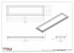 8x32.5 - Modern-Ceiling-Vent Cover-TRM Metal -  32.5x8