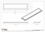 8x35.5 - Modern-Ceiling-Vent Cover-TRM Metal -  35.5x8