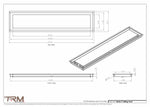 8x36.5 - Modern-Ceiling-Vent Cover-TRM Metal -  36.5x8