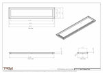 8x36-Modern-Ceiling-Vent Cover-TRM Metal- 36x8