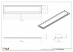 8x42-Modern-Ceiling-Vent Cover-TRM Metal- 42x8