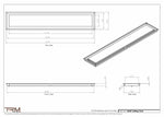 8x44-Modern-Ceiling-Vent Cover-TRM Metal- 44x8