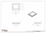 8x9.5 - Modern-Ceiling-Vent Cover-TRM Metal -  9.5x8