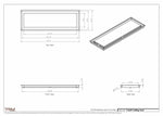 9.5x29 - Modern-Ceiling-Vent Cover-TRM Metal -  29x9.5