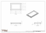 9x14.5 - Modern-Ceiling-Vent Cover-TRM Metal -  14.5x9