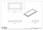 9x19.5 - Modern-Ceiling-Vent Cover-TRM Metal -  19.5x9