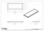9x22.5 - Modern-Ceiling-Vent Cover-TRM Metal -  22.5x9