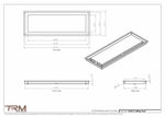 9x25.5 - Modern-Ceiling-Vent Cover-TRM Metal -  25.5x9