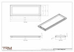 9x26.5 - Modern-Ceiling-Vent Cover-TRM Metal -  26.5x9