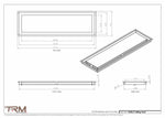 9x30.5 - Modern-Ceiling-Vent Cover-TRM Metal -  30.5x9