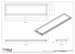 9x36.5 - Modern-Ceiling-Vent Cover-TRM Metal -  36.5x9