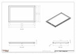 17x28 ceiling vent cover, dimensions drawing