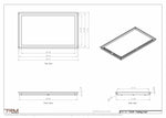 17x29 ceiling vent cover, dimensions drawing