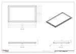 17x30 ceiling vent cover, dimensions drawing