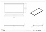 17x35 ceiling vent cover, dimensions drawing