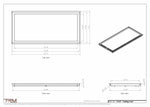 17x37 ceiling vent cover, dimensions drawing