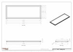 17x47 ceiling vent cover, dimensions drawing