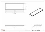 17x55 ceiling vent cover, dimensions drawing