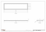 17x68 ceiling vent cover, dimensions drawing