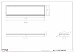 17x69 ceiling vent cover, dimensions drawing