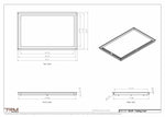 18x29 ceiling vent cover, dimensions drawing