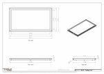 18x33 ceiling vent cover, dimensions drawing