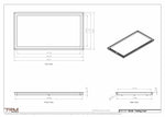 18x34 ceiling vent cover, dimensions drawing