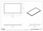 22x39 ceiling vent cover, dimensions drawing
