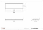 22x69 ceiling vent cover, dimensions drawing
