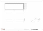 22x72 ceiling vent cover, dimensions drawing